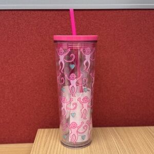 Starbucks Roller Rabbit Cold Cup Tumbler Lovely Monkey